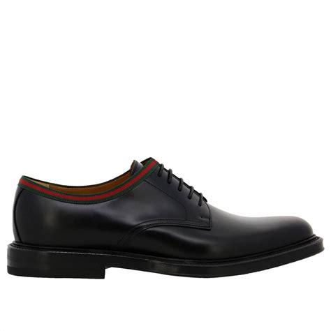 gucci black leather brogue shoe|black Gucci shoes for women.